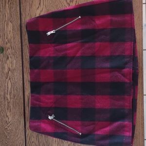 Vintage plaid mini skirt